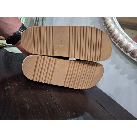 NWOB Jack Rogers Monica Double Knot Black Suede Platform Slide Sandals/Sz. 8.5M - Picture 6 of 9